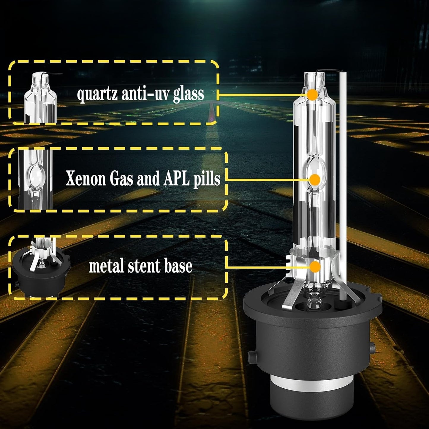 2 x D4R HID XENON globes 10000k Super Bright Quality D4R HID Bulbs (2pcs)
