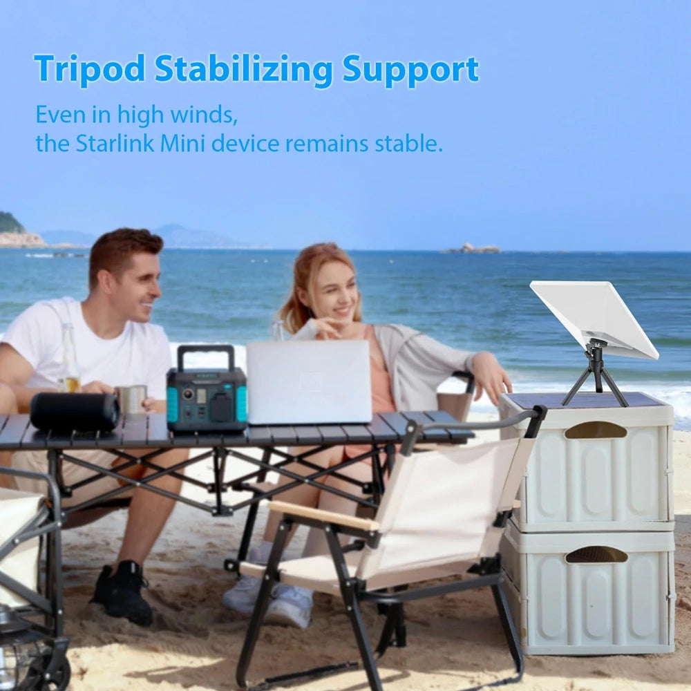 Starlink Mini Tripod Mount Kit with Adapter Adjustable Angle for Starlink Mini