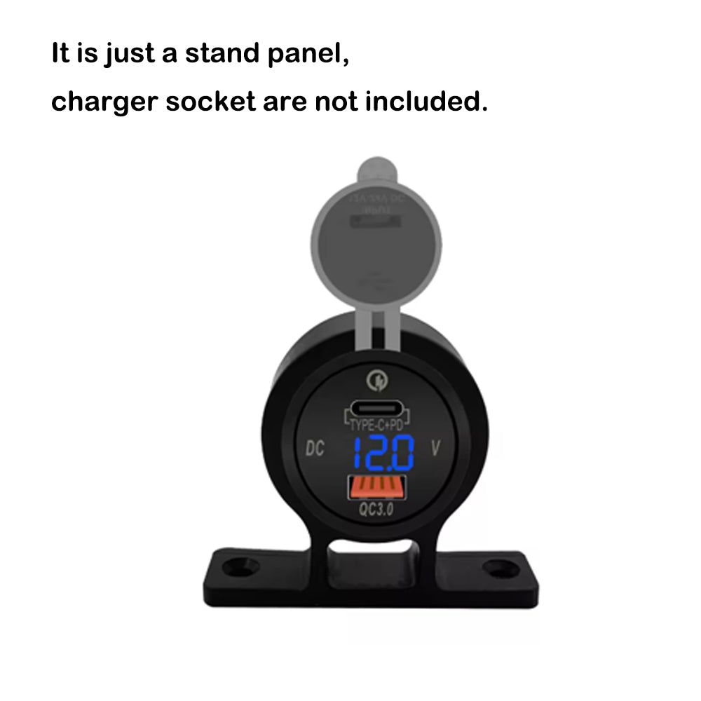 1 Hole USB Socket Stand USB Outlet Tent Panel for Cigarette Lighter Socket