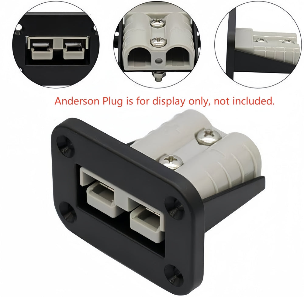 2 x Flush Mount Bracket for suiting 50amp anderson plug (2pcs) No Anderson Plug