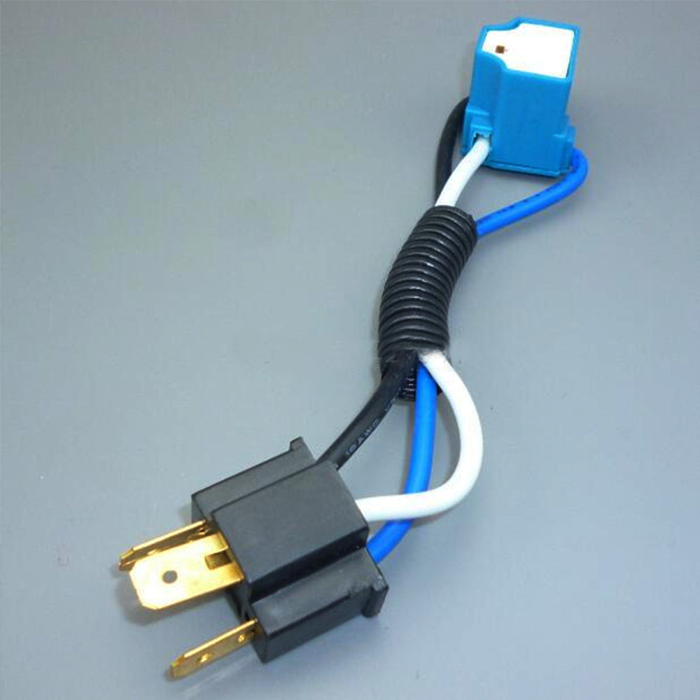 1 x Female-Male H4 Side Plug 3 Pin Suits H4 Globe Adaptor Adaptor