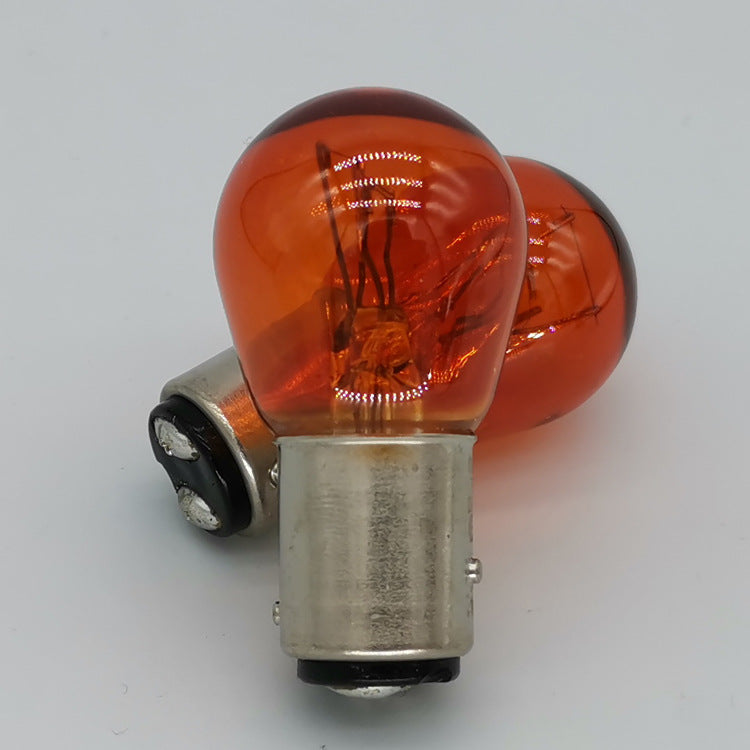 10 x BAY15D 12v 21/5w 1157 P21/5W Amber Coated Twin filament incandescent globes