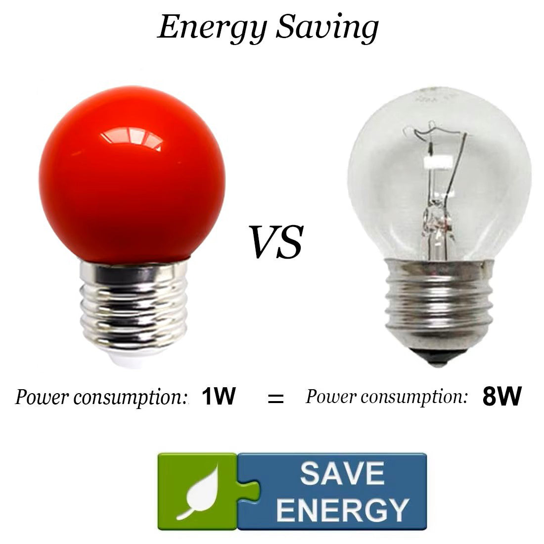 10 x Red 24V E27 1W LED Bubble Globe Frosted Red Lens for sign party (10pcs)