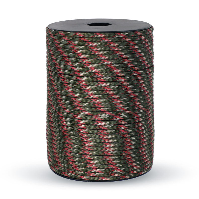 100m Woodland 550lb Military 9 core Paracord Rope 4mm Outdoor Camping Rope