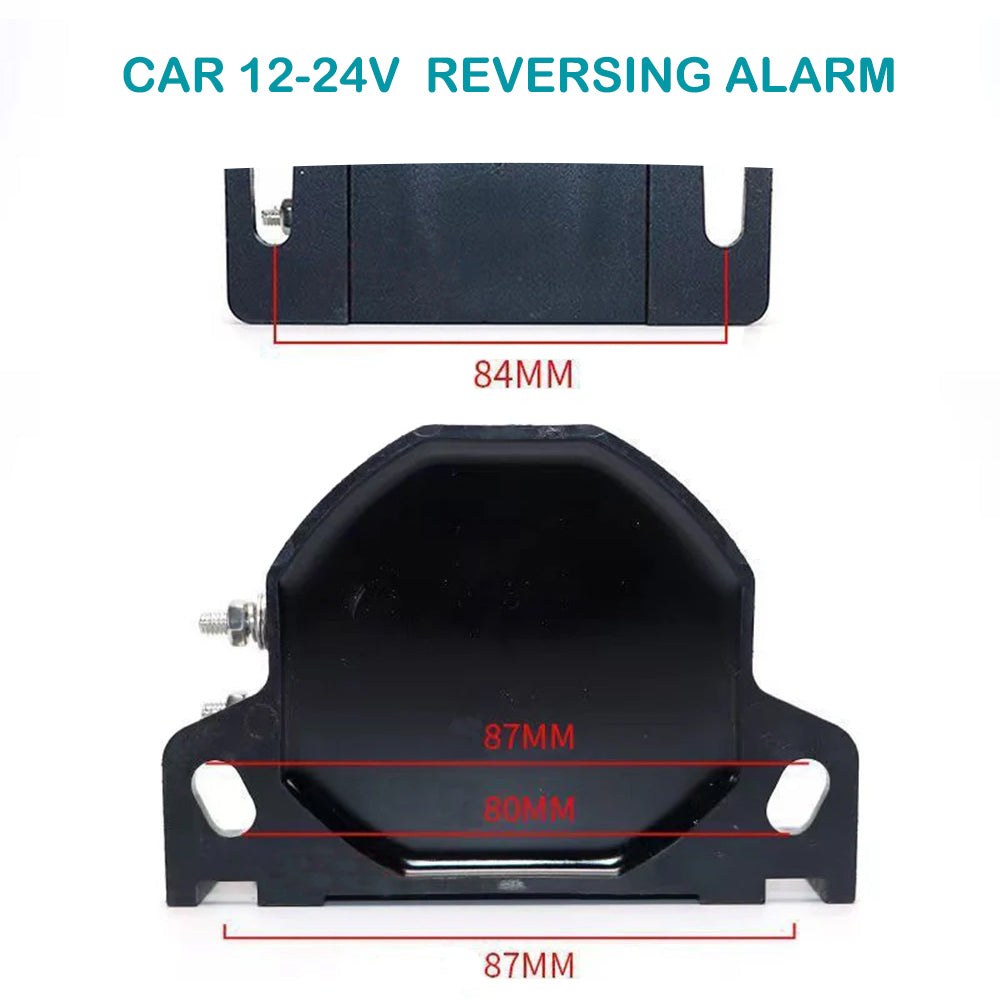 12V 24V 107dB Backup Alarm Siren Beeper Buzzer Horn Warning Car Reversing Alarm