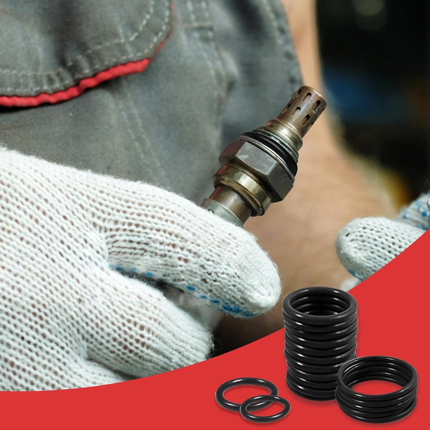 419pcs O Ring Kit Rubber Seals 32 Sizes O Rings Gaskets Sealing with 4 Hooks