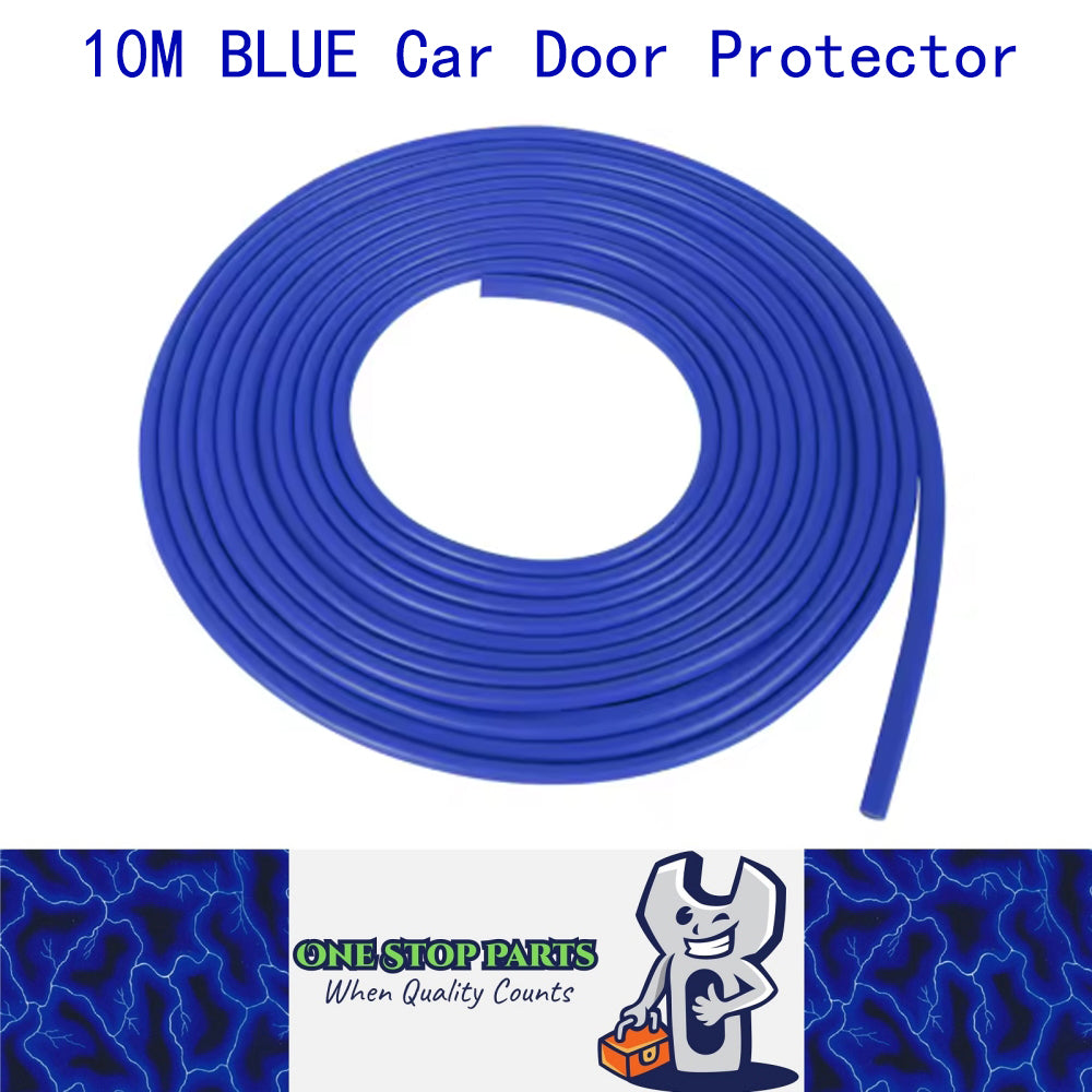 10M Blue Car Door Protector Anti Collision Strip U Shape Car Door Edge Protector