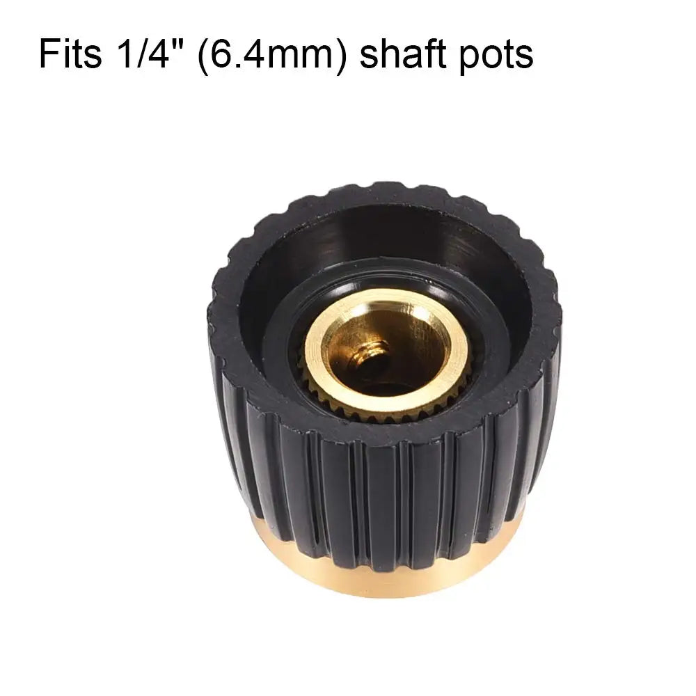 10pcs 6.35mm Potentiometer Knobs Guitar Pedal Volume Control AMP Amplifier Knobs