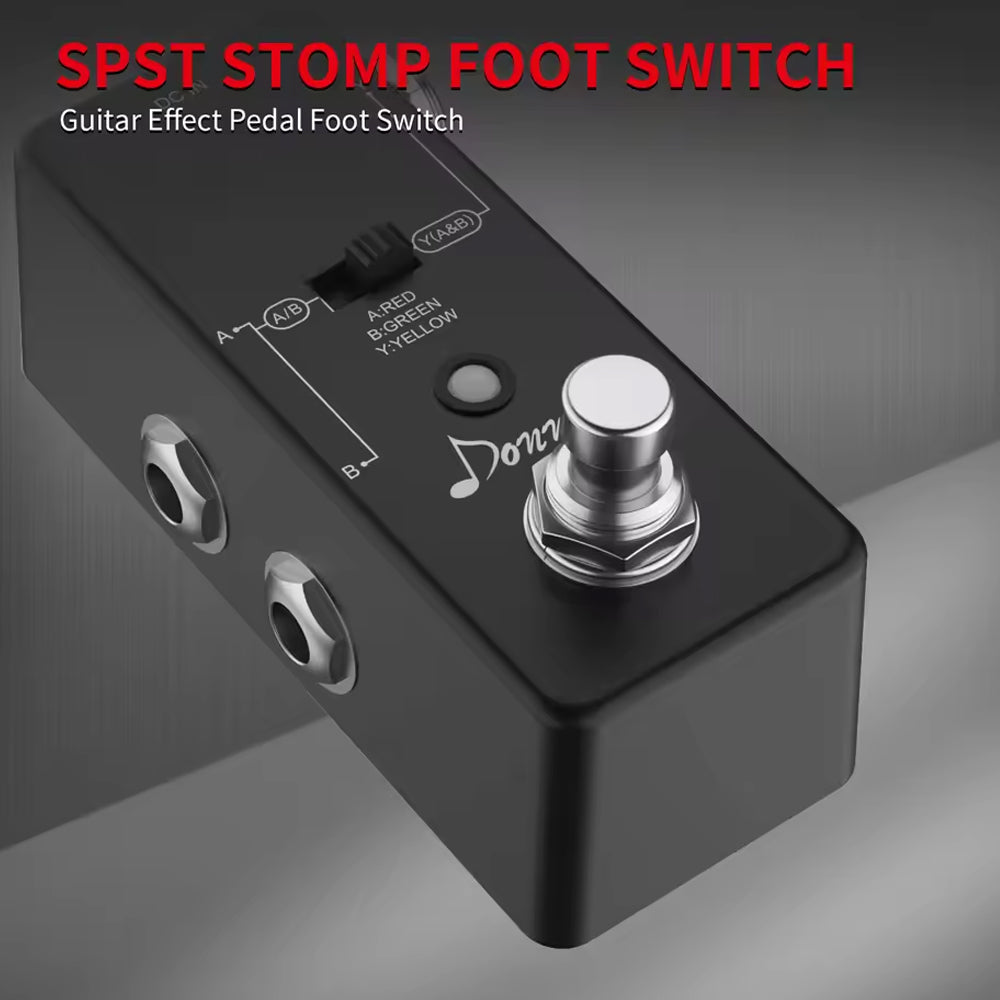 10pcs Guitar Effect Pedal Soft Touch Foot Switch SPST 2 Pin Stomp Push Button