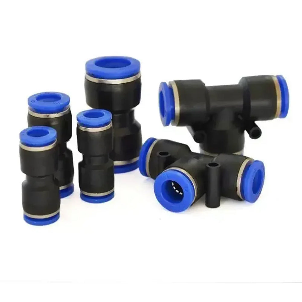 114pcs 4mm Air Pneumatic Connectors Fittings Box Kit with PE/PU/PV/PY/PZA Plugs