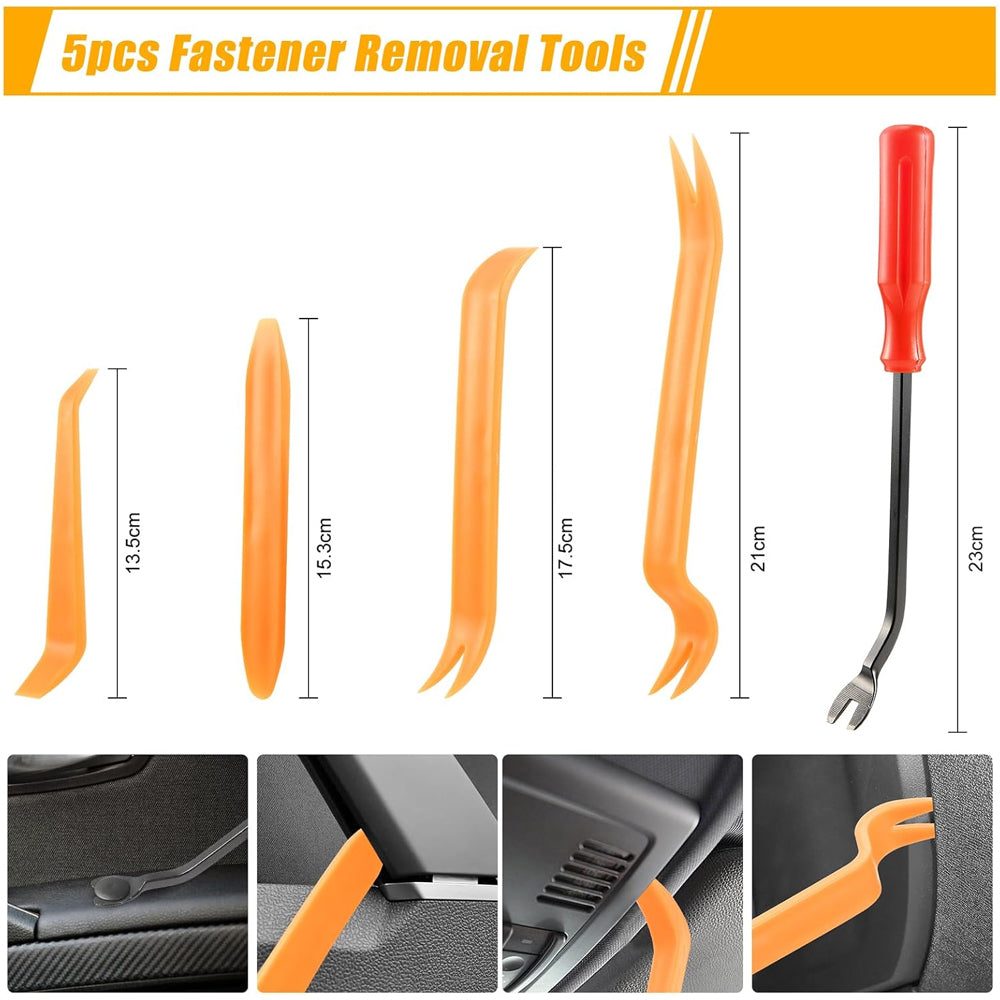 1240pcs Car Push Retainer Clip Fastener 36 Size Bumper Fender Rivet with Removal