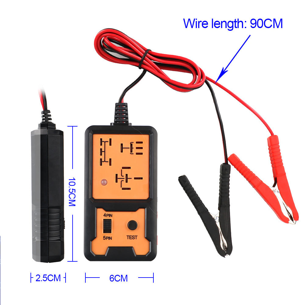 12v 4 and 5 Pin Relay Tester with LED Indicator to Confirm Good or Bad Relay