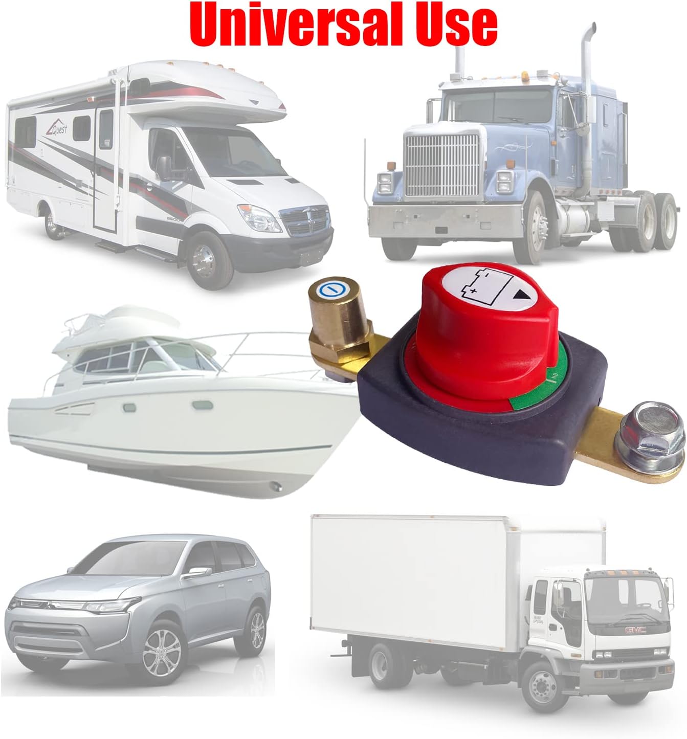 12V - 48V Heavy Duty Negative Terminal Isolator Switch Bike Boat Forklift Buggy
