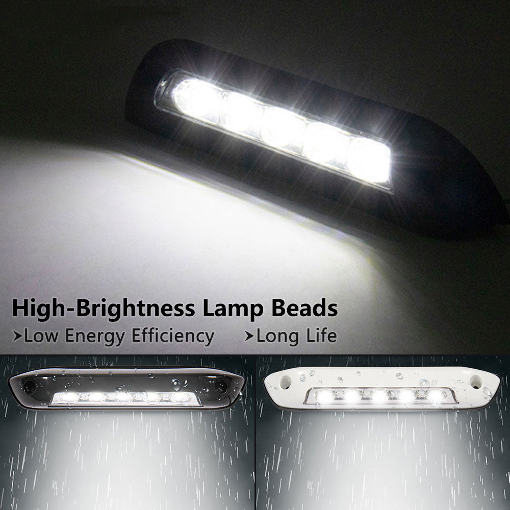 12v-24v Black Body LED Awning Light Natural White LED Caravan Outside Light 1pc