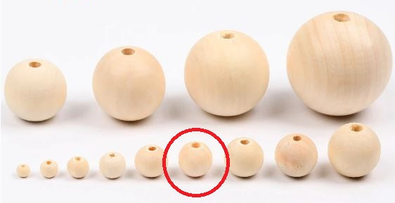 30 x 14mm Natural wood beads round DIY jewelry Handmade Accessories