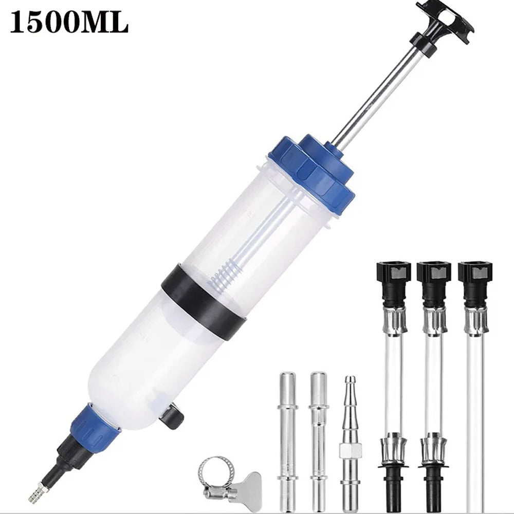 1500ml Car Oil Fluid Extractor Pump Manual Brake Fluid Syringe Extractor Pump