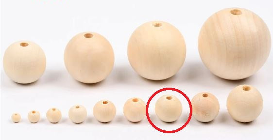 30 x 15mm Natural wood beads round DIY jewelry Handmade Accessories