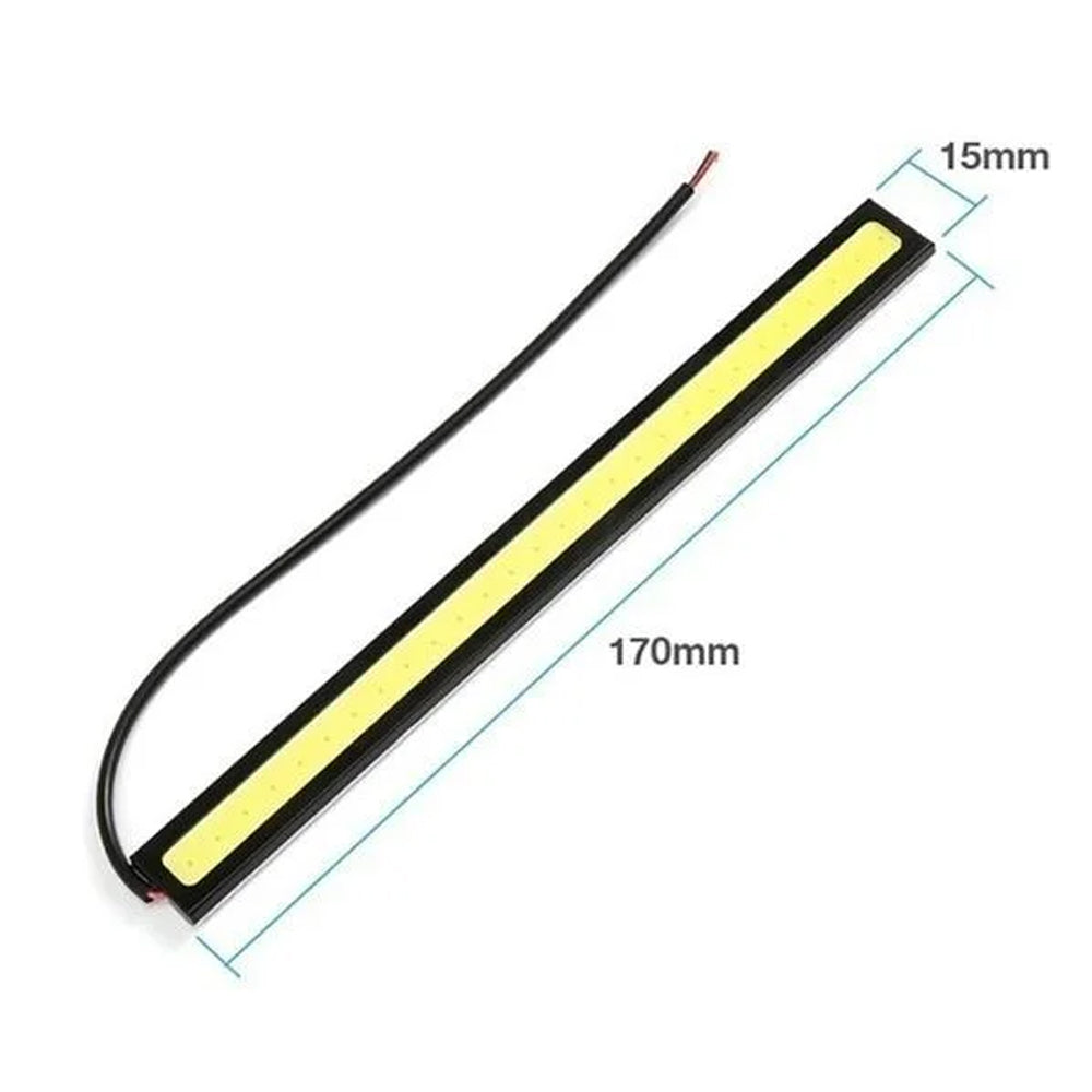 10 x 17CM Red LED DRL Daytime Running Light Decorative Aluminum 12V Strip Lamp