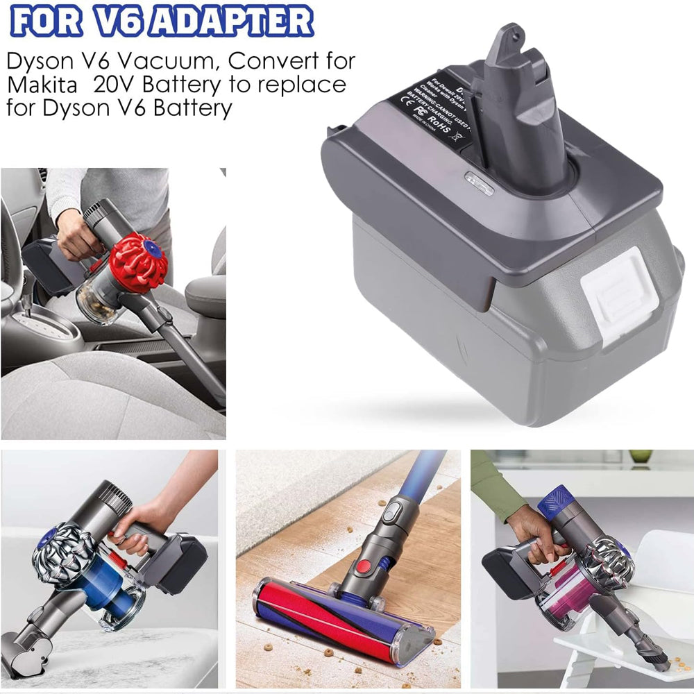 Battery Adapter for Makita 18V Battery work for Dyson V6 Series Vacuum Cleaner