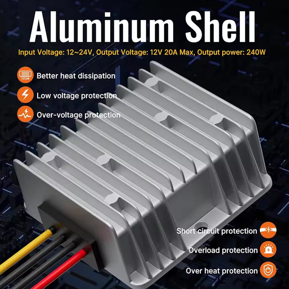 1x 18V to 12V Step Down Converter for Milwaukee M18 Power Wheel Battery Adapter
