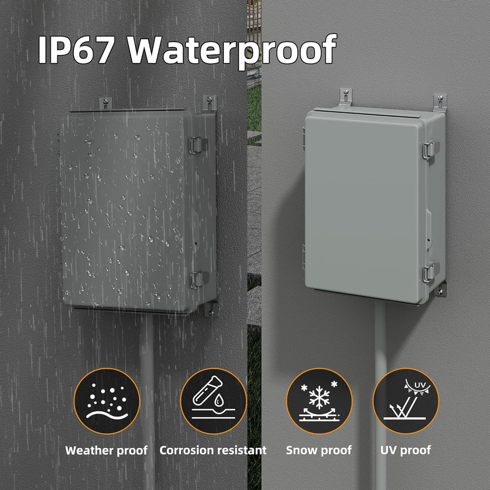 Waterproof Outdoor Electrical Box 190x290x140MM Plastic Junction Enclosure Box
