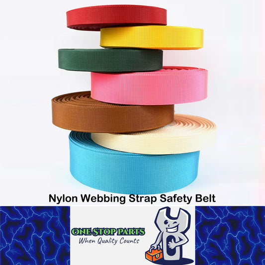5m x 38mm  Nylon Webbing Strap Safety Belt Knapsack Bag Leash DIY Crafting