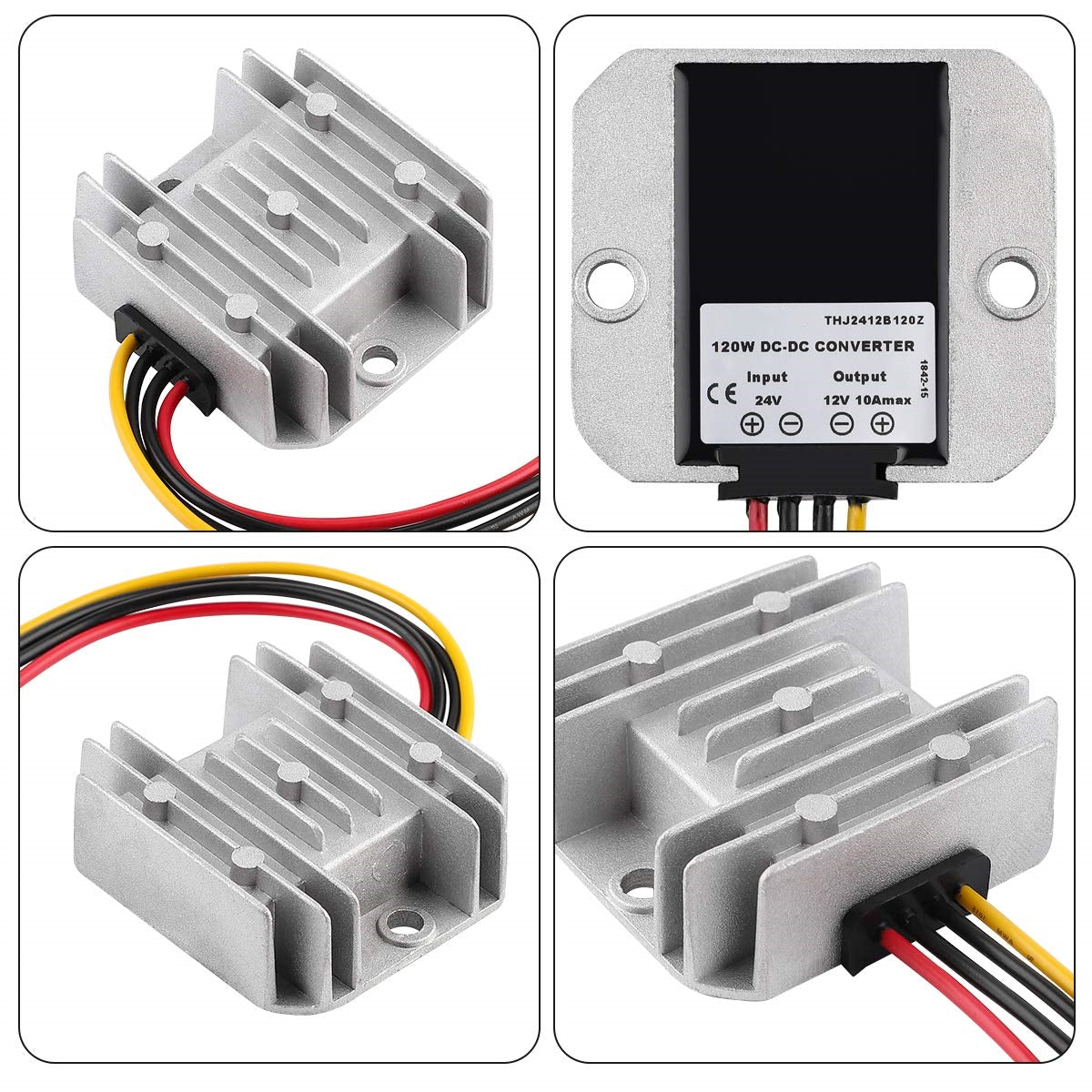 10Amp Heavy Duty Waterproof (18-36v) 24v - 12v Reducer Stepdown 24v to 12v 10A