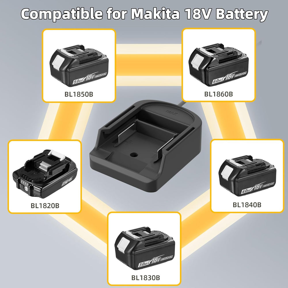 1 x 1M Starlink Mini DC Power Cable to Makita 18V Battery Adapter
