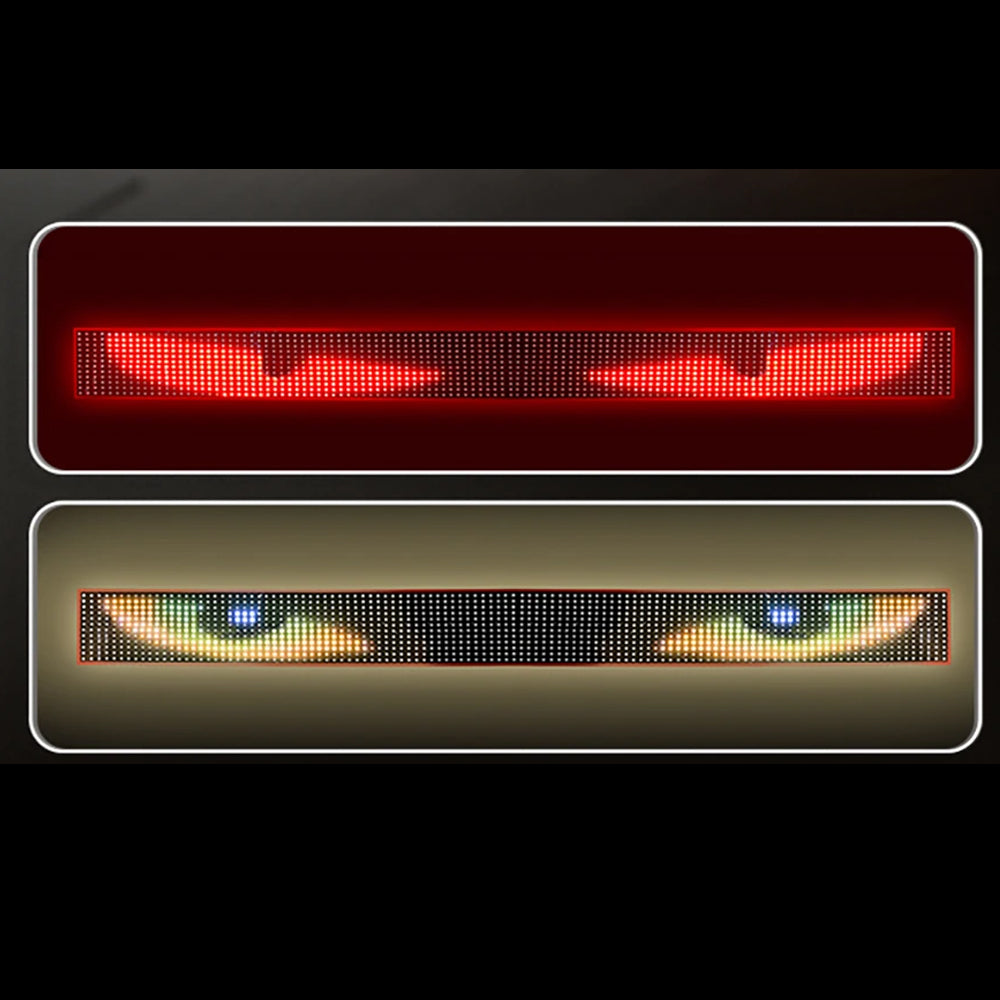 Devil's Eye Truck Windshield Flexible LED Sign Board Remote Control 120x16.6cm