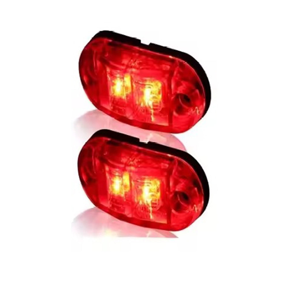 10 x Red Rear Marker Lamps ADR Compliant E Mark 12v/24v Multivolt (10pcs)