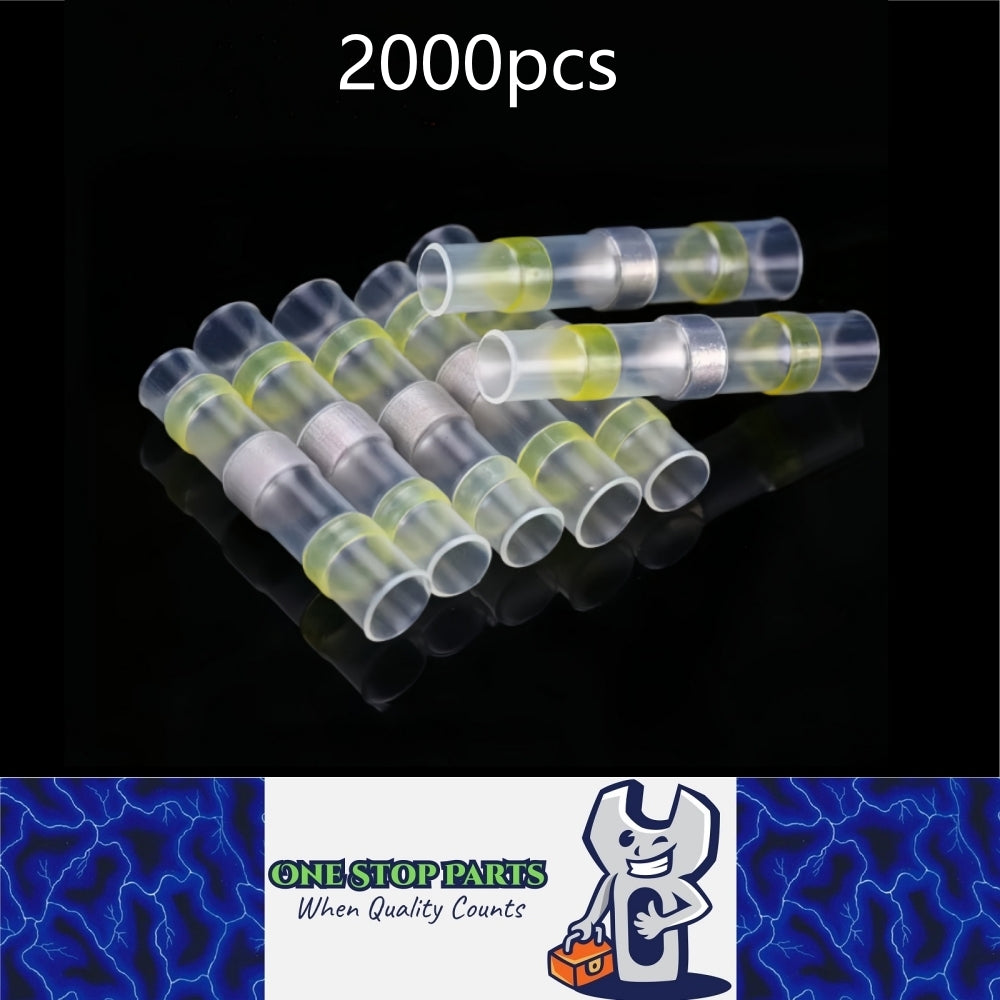 500 x Yellow Waterproof Heat shrink Wire Connectors Solder Insulated Join 500pcs