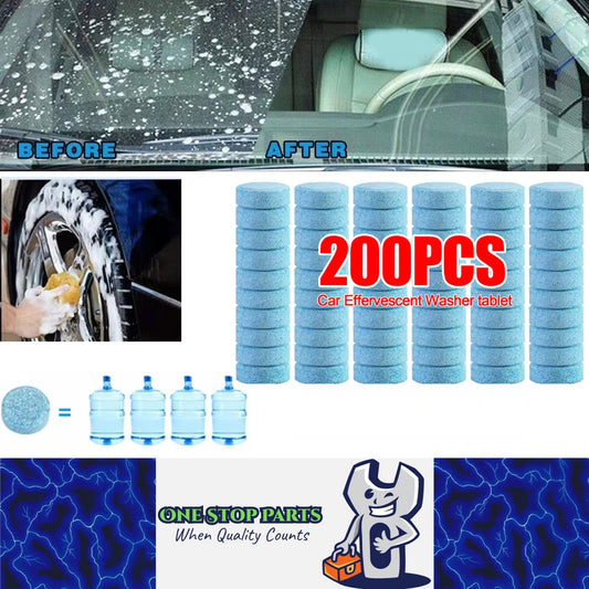 200 x Car Windscreen Cleaner Effervescent Tablets Car Wiper Glass Washer Tablets