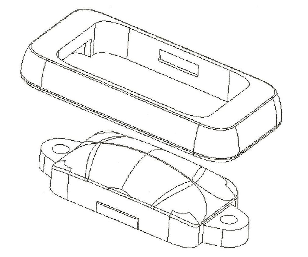 PAIR AMBER LED SIDE MARKER LIGHTS WITH WHITE SURROUNDS MULTI VOLT ADR (2)