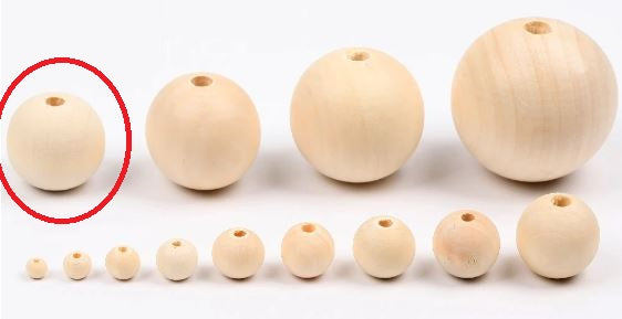 10 x 20mm Natural wood beads round DIY jewelry Handmade Accessories