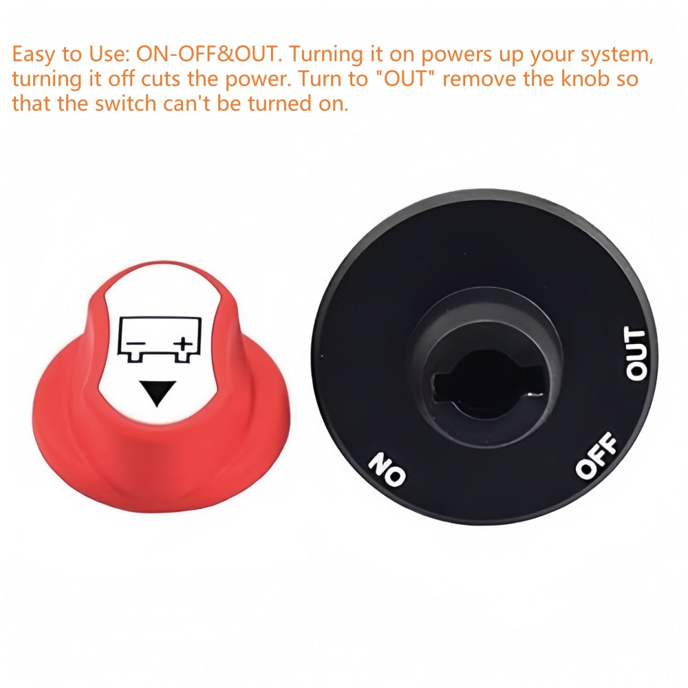 12V 100Amp Isolator Switch Battery Disconnect Switch for Motorbike Car Boat RV