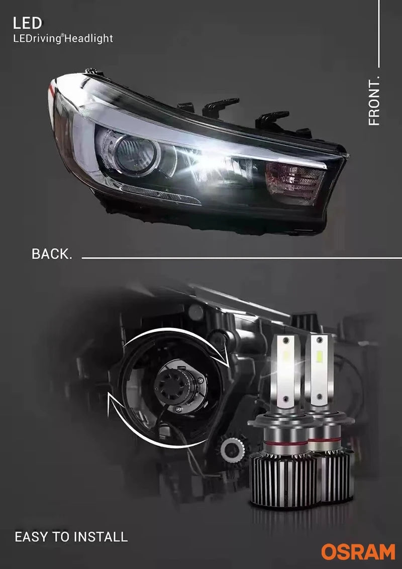 2 x Osram H7 LED Globes 6000K 12V PX26d Super Bright OSRAM LEDriving Headlight