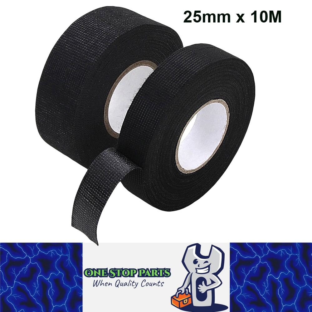 25mm Wide 10M Long Heat Resistant Electrical Harness Tape Fabric Cloth tape