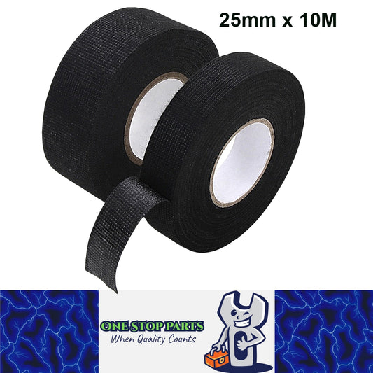 25mm Wide 10M Long Heat Resistant Electrical Harness Tape Fabric Cloth tape