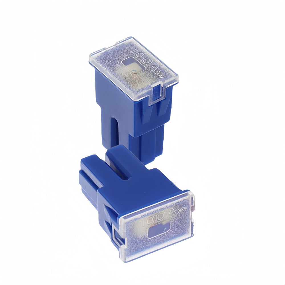 1 x 100Amp Blue Medium Female Slow Blow Fuse Block 15mmx22mmx32mm High 100A Fuse