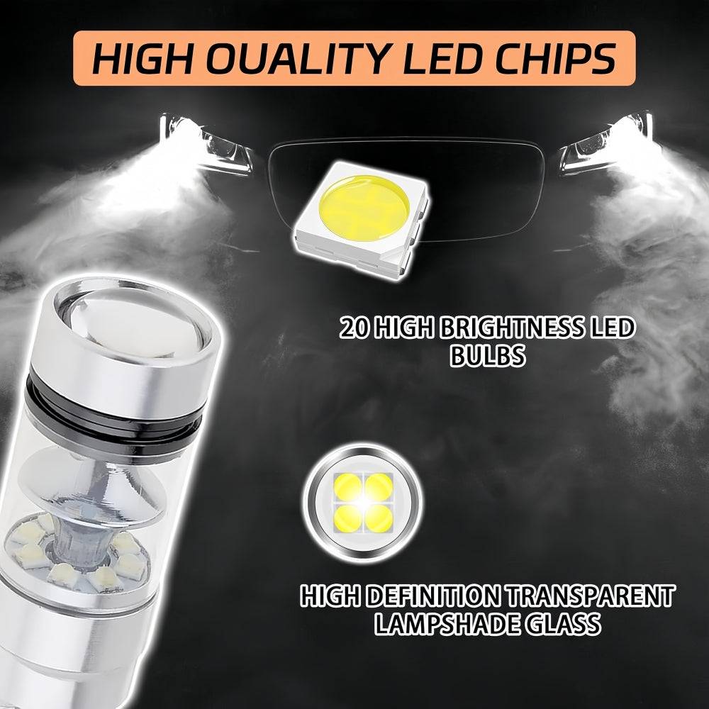2 X H7 LED GLOBES COOL WHITE 6000k LED Headlight GLOBES 2PCS
