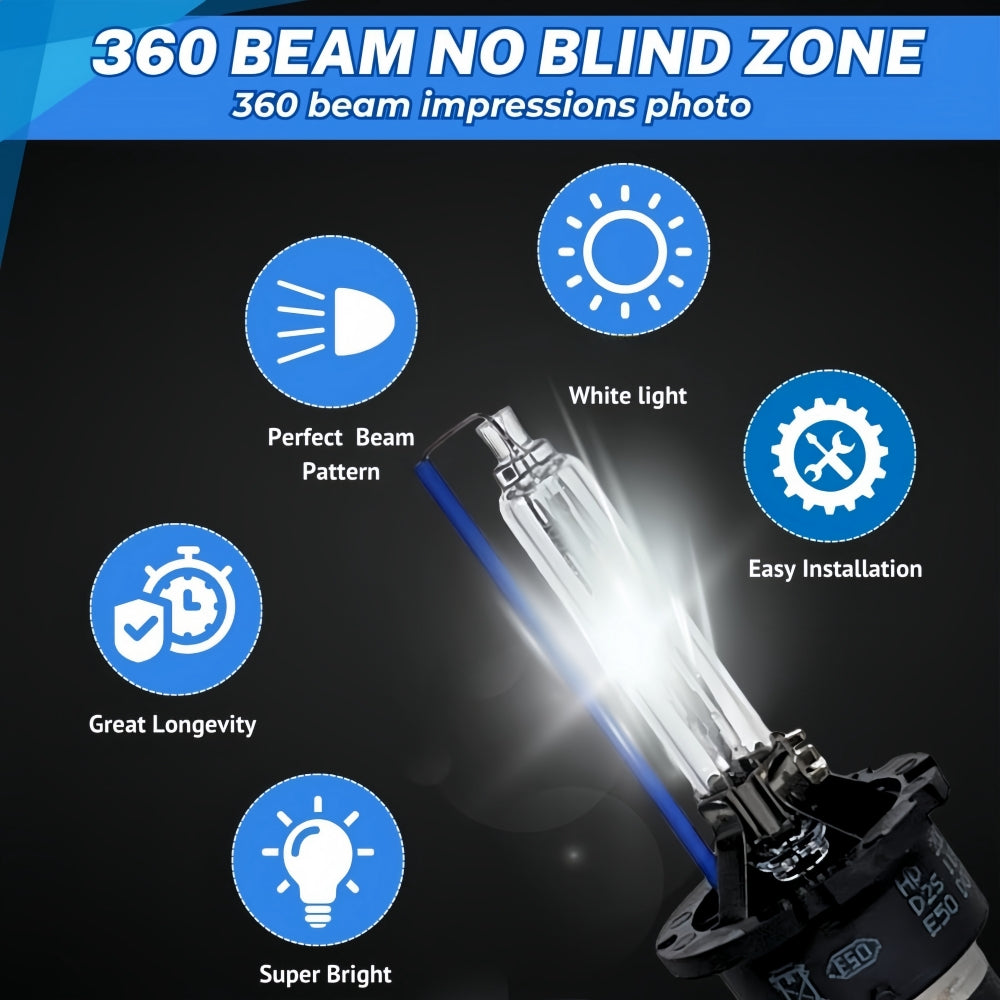 2 x D2C HID XENON globes 4300k Super Bright Quality D2C HID Bulbs (2pcs)