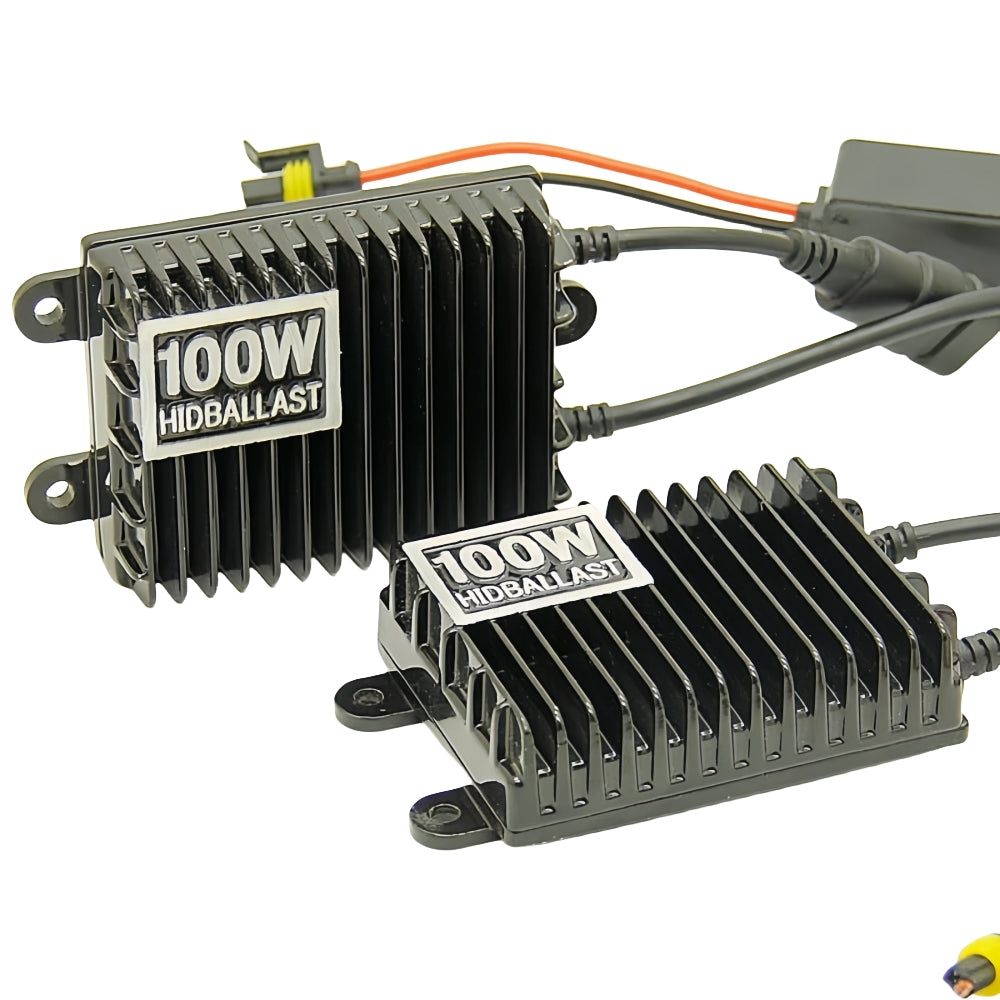 H7 100w 6000k HID Kit 2 x 100w HID Ballasts and 2 x 100w H7 6000k HID Globes