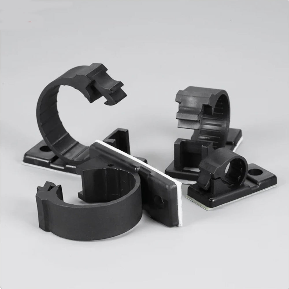 50 x Self-Adhesive Cable Clips ID14mm Wire Clamps Cord Holders Cable Organizer
