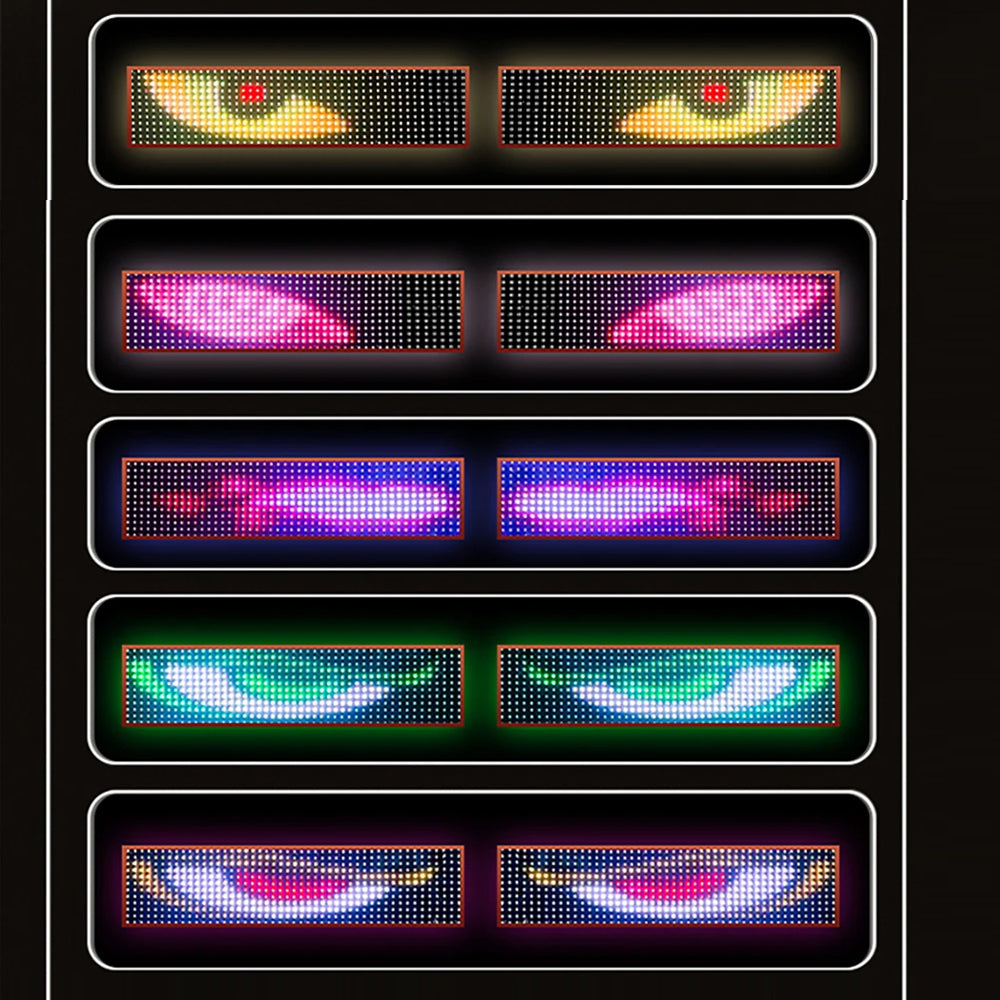 Devil's Eye Truck Windshield Flexible LED Sign Board Remote Control 120x16.6cm