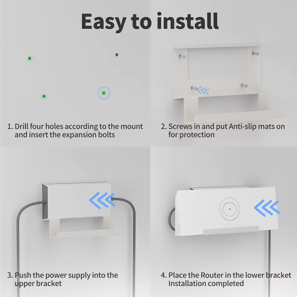 Starlink Gen 3 Router and Power Supply Wall Mount Kit for Starlink Standard Gen3
