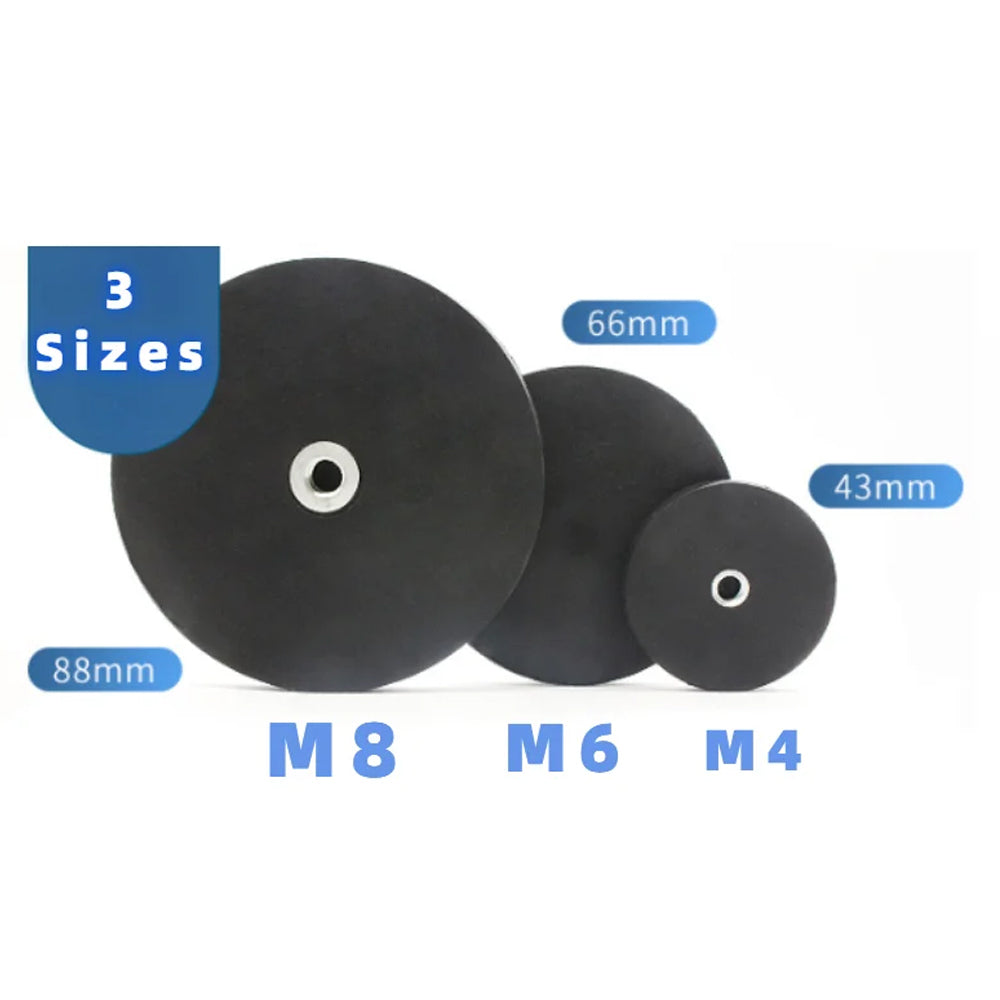 4pcs 43mm Strong Magnetic Base Mount Bracket M4 Thread for LED Work Light Bar
