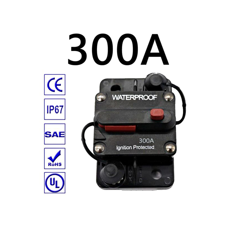 12v 300A Circuit Breaker Manual Reset Water Proof Ideal for 4wd Caravan Boat