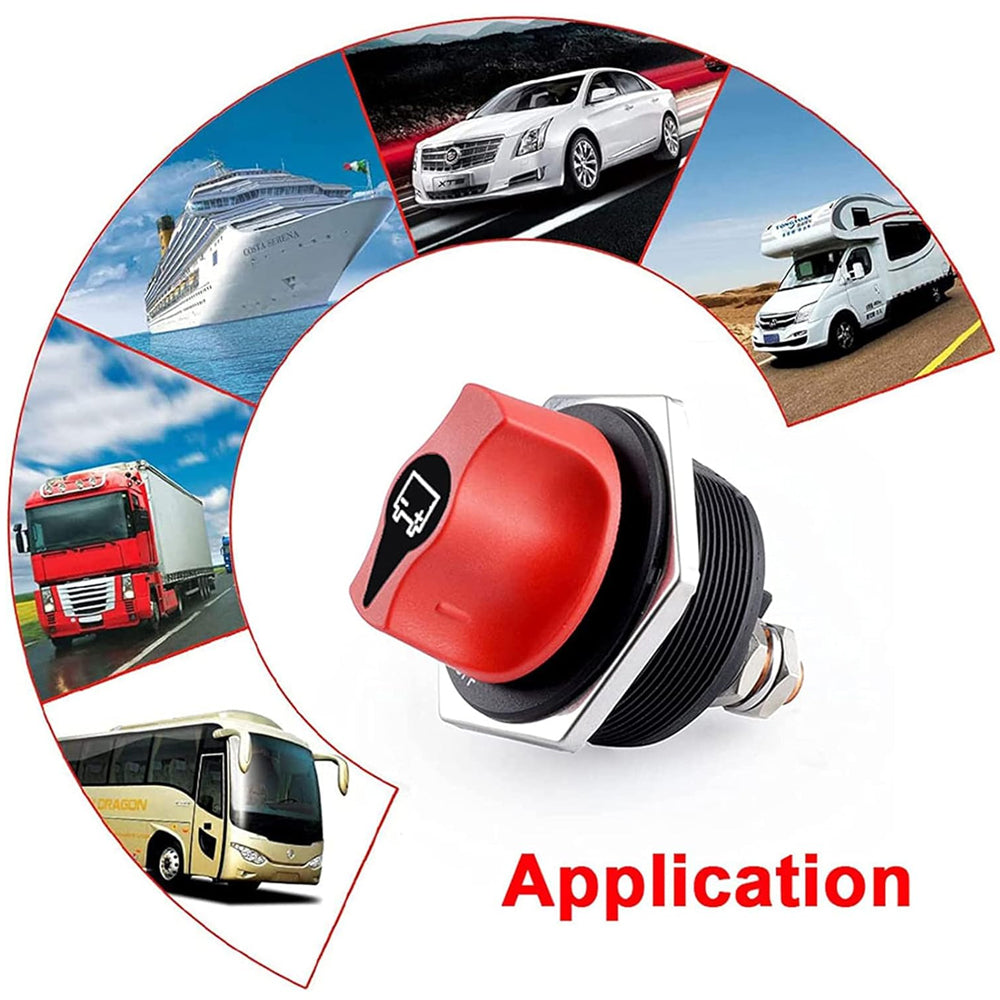 12V-24V 300Amp Heavy Duty Isolator Switch 45mm for Cars Boats 4wd Truck Caravan