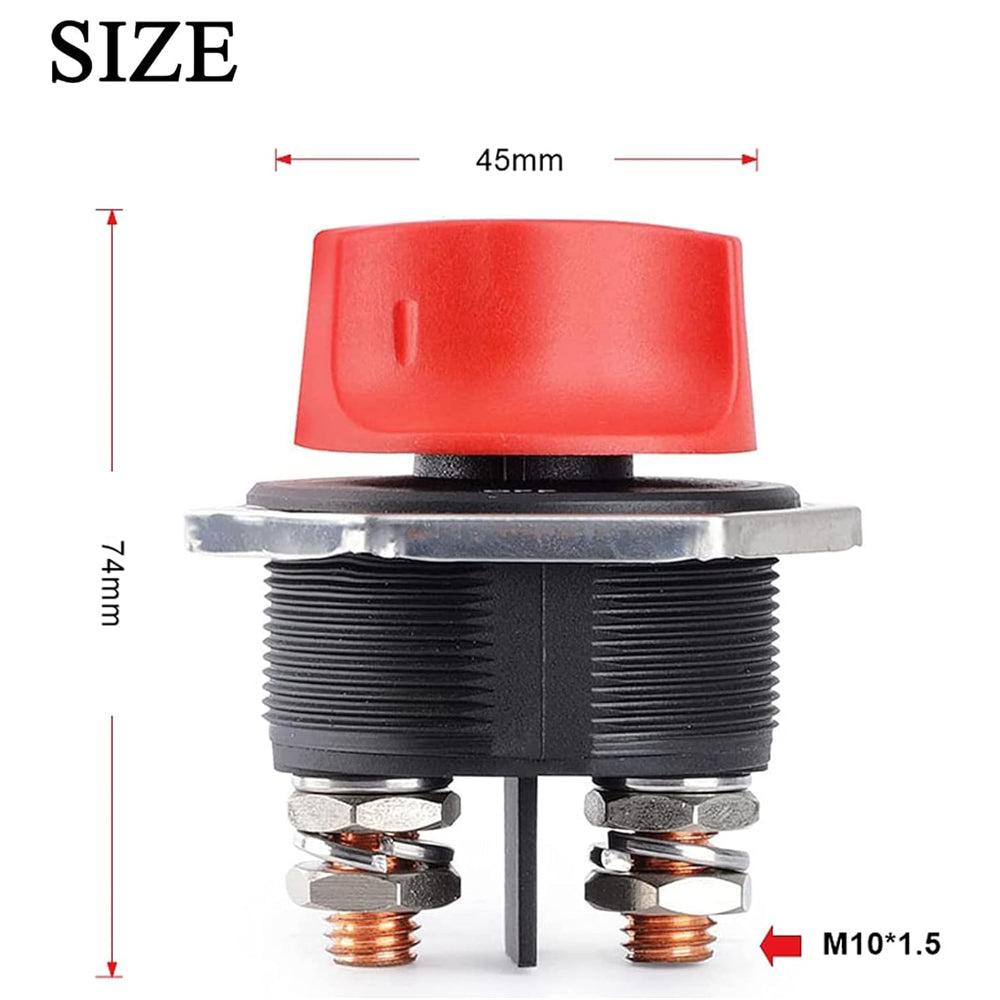 12V-24V 300Amp Heavy Duty Isolator Switch 45mm for Cars Boats 4wd Truck Caravan