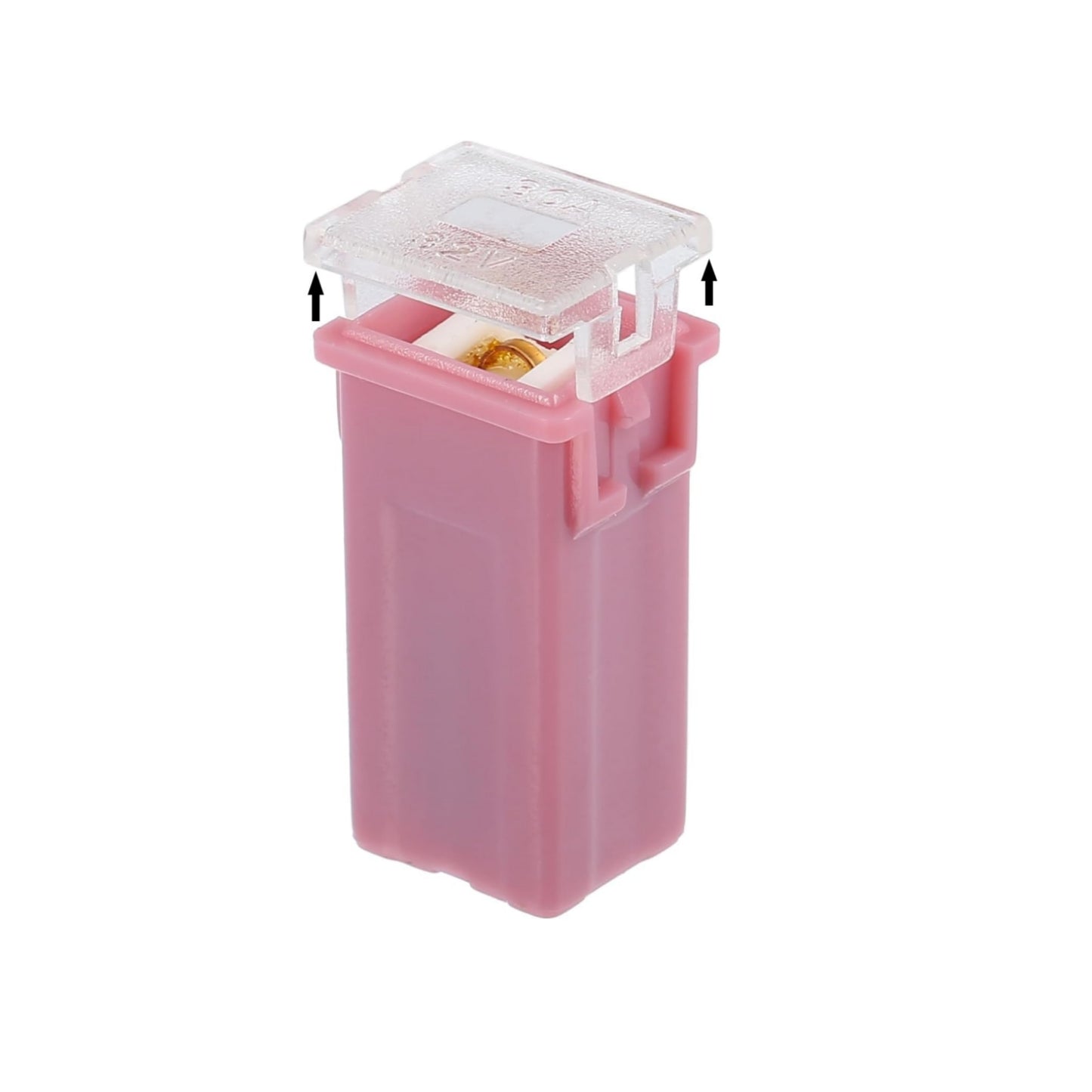 5 x 30Amp Pink Small Slow Blow Fuse Block 10mmx12mm x 27mm High 30A Fuse (5pcs)